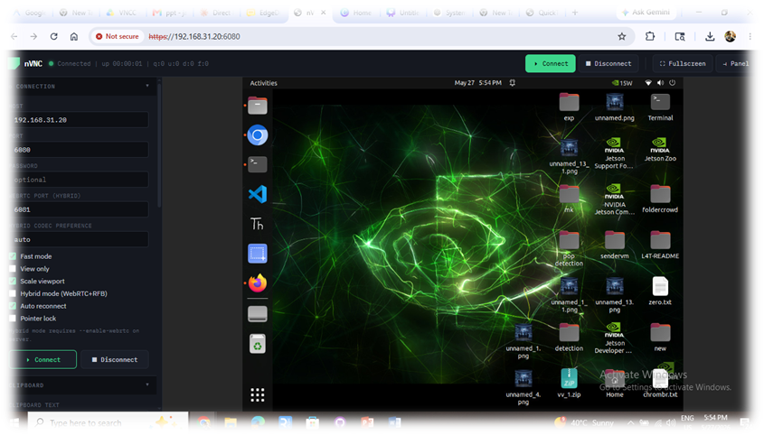 Single device full desktop control in the browser